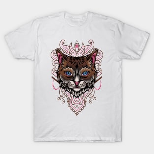 Cat Mandala T-Shirt